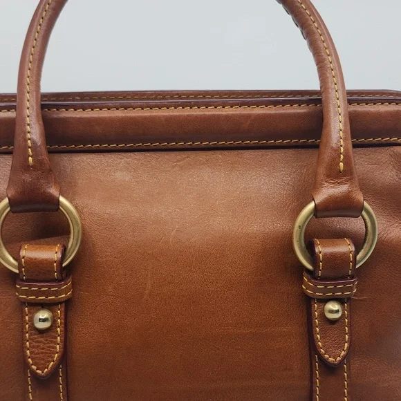 Dooney and Bourke Mitchell Handbag, Whiskey Leather, pre-owned - Picture 3 of 13